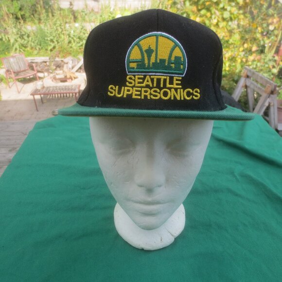 Mitchell and Ness Wool Seattle Supersonic NBA Basketball Team Baseball Hat - Picture 1 of 16